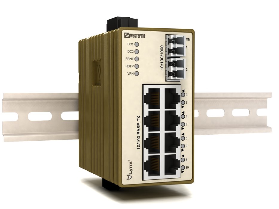 Lynx+  -  kompaktowy switch przemysłowy z funkcjonalnością routera.